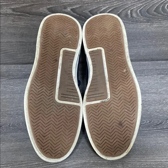 Robert David Mens Casual Oxford Sneakers Shoes Navy Blue Lace Up Size 8 - Picture 7 of 8